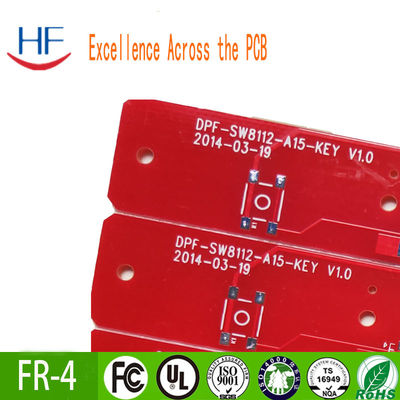 22F Half Fiberglass Printed PCB Board Red Ink Flame Retardant