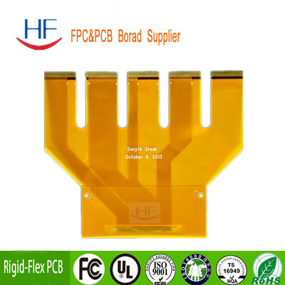 Custom FR4 Double Sided PCB Board Flex Circuit Prototype Yellow Solder Mask
