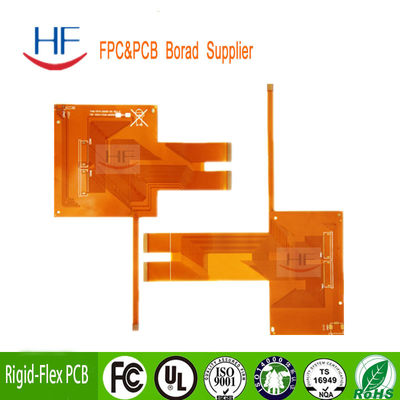 Custom FR4 Double Sided PCB Board Flex Circuit Prototype Yellow Solder Mask