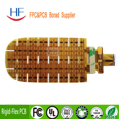 FPC 1 Layer PCB Flex Printed Circuit Board Mobile Phone Yellow