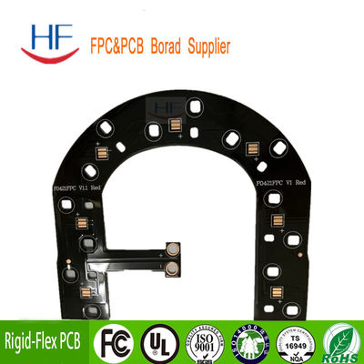 Custom FPC Printed Rigid Flexible PCB Circuit Board Blue Multilayer