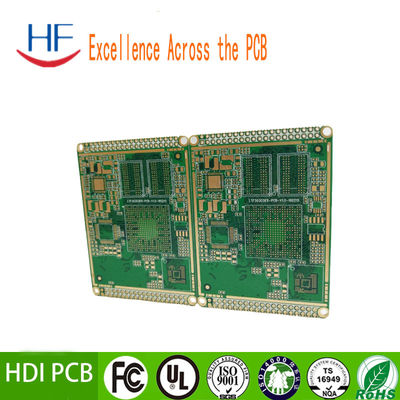 HDI 8 Layers Multilayer PCB Circuit Board Immersion Gold Surface Finishing