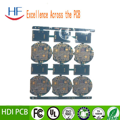 94v0 Blue 10 Layers HDI Rigid PCB Printed Circuit Board