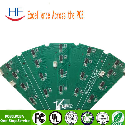 Green Solder Mask Color Double Sided PCB Board 2 Layer 1～3 oz Copper Thickness 1.6mm