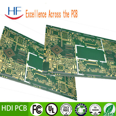 6 Layer HDI PCB Fabrication Circuit Board 94v 0 Green FR4 1OZ