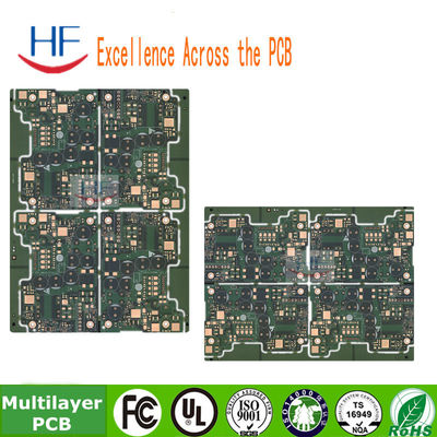 Green Solder Mask Multilayer PCB Circuit Board 6 Layer Fr4 Base Material 1OZ multilayer pcb design