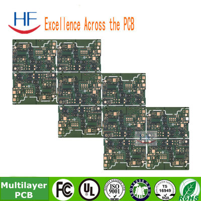 Green Solder Mask Multilayer PCB Circuit Board 6 Layer Fr4 Base Material 1OZ multilayer pcb design