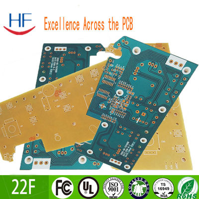 2oz Single Sided PCB Board Fabrication Gold Plating 0.6mm Copper FR4 Base