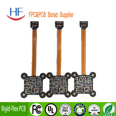 HASL Single Sided PCB Board Fast Turn Rigid Flex PCB FR4 3oz Copper With Osp