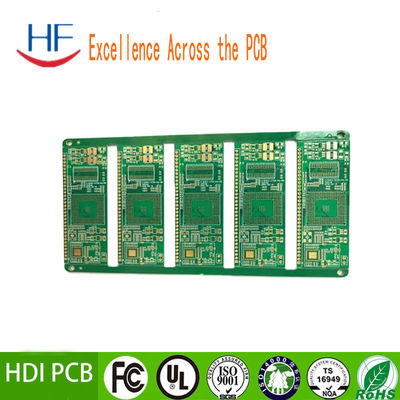 ENIG FR4 HDI Rigid  PCB Motherboard Fabrication Immersion Gold 1.0mm