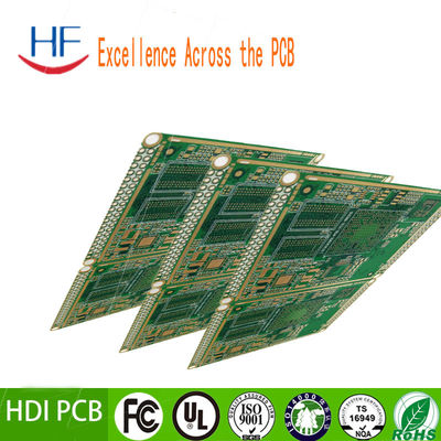 10 Layer Electronic PCB Board BGA Material 0.08mm MIN Solder Mask Bridge