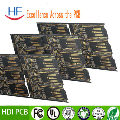 Universal HDI PCB Fabrication Printed Circuit Assy Black Oil