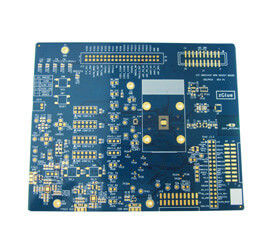 universal pcb board FR-4 6 Layer Blue Immersion Gold  PCB